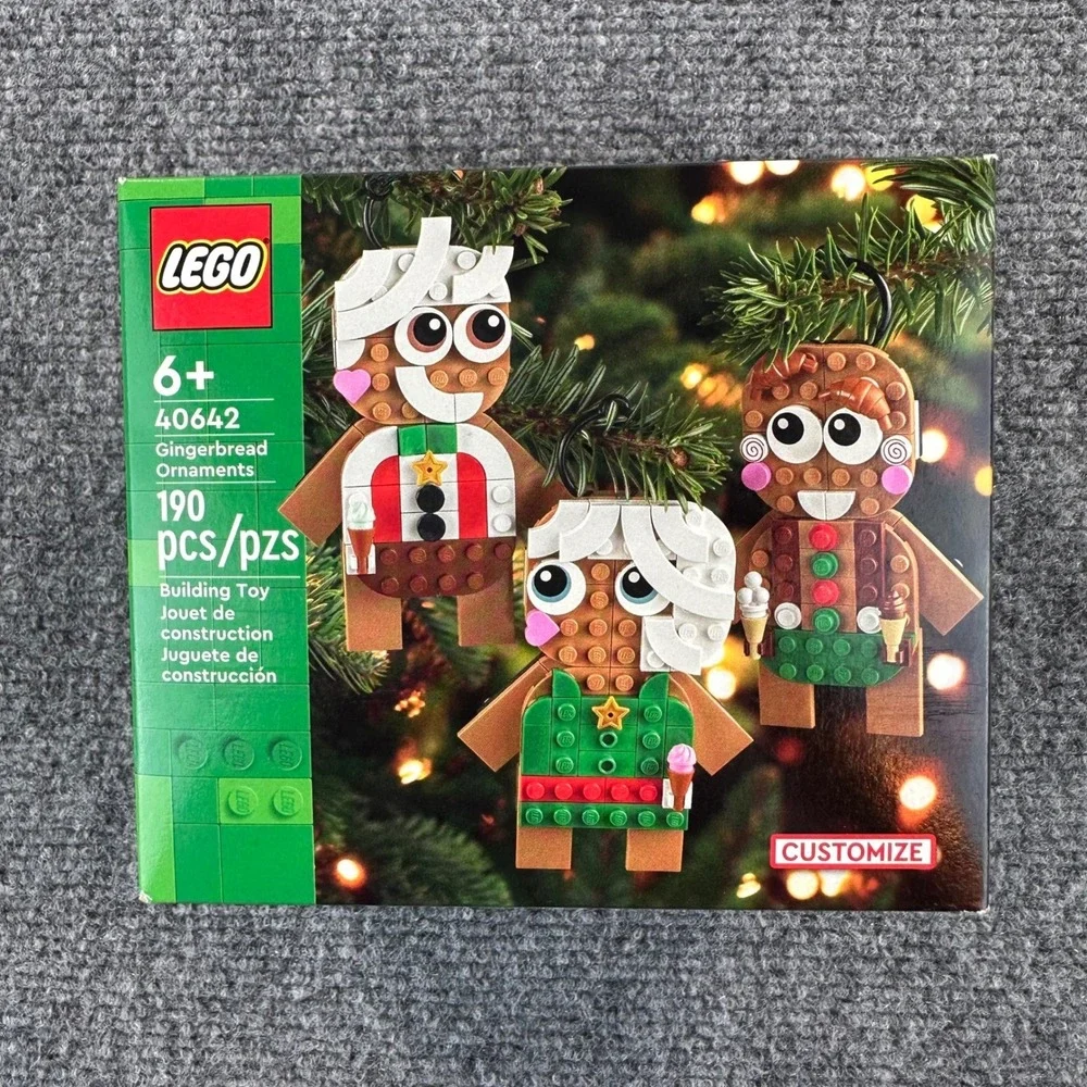[Lot of 4] LEGO Gingerbread Ornaments Set 40642 6+ 190 PCS Building Toy Retired